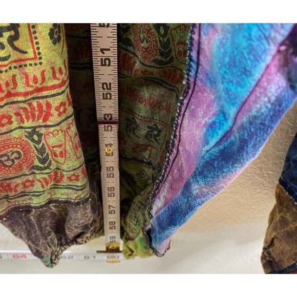 Kathmandu Imports Overalls Jumpsuit Joggers Patchwork Boho Hippie Festival OS - Picture 11 of 11